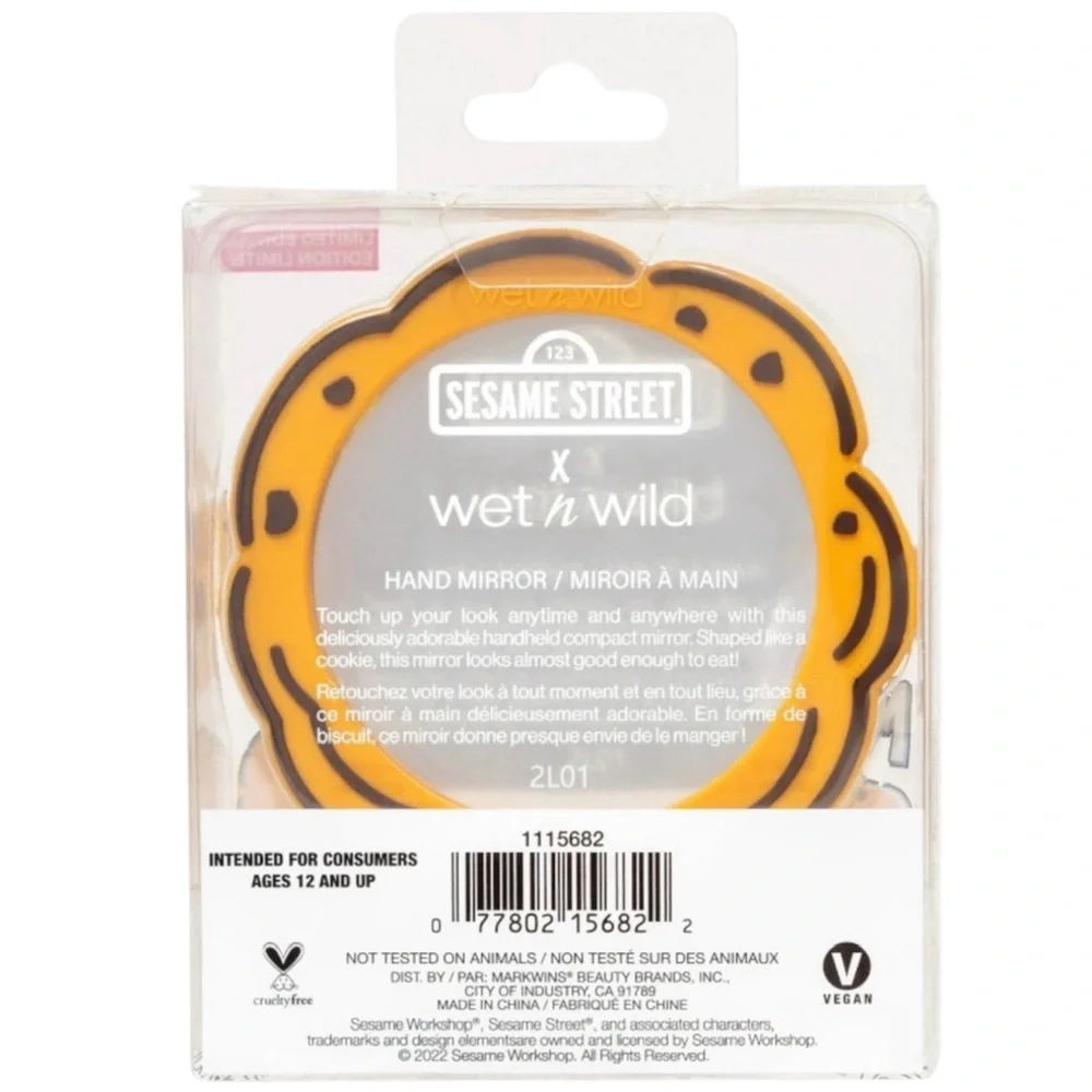 Wet n Wild Sesame Street “Me Want Cookie!” Hand Mirror (NWT)